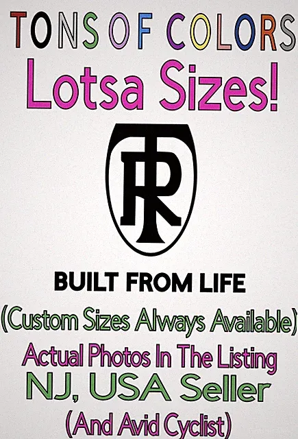 Ritchey "Built From Life" Bicycles Die Cut Vinyl Decal Cycling Bikes Cycle Vtg