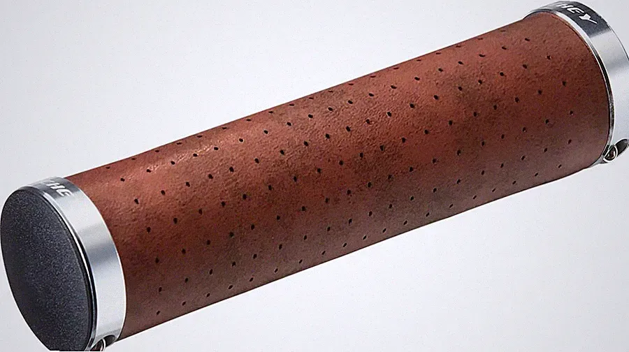 Ritchey Classic Locking Synthetic Leather Bicycle Grips - Durable Brown Comfort