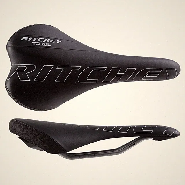 Ritchey Comp Trail Saddle - Ultra-Light Synthetic Leather, CrMo Rails, Minimal