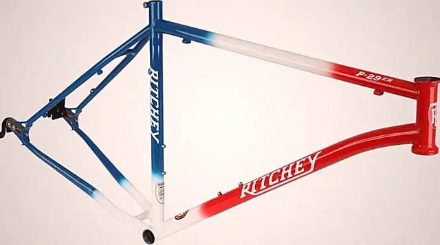 Ritchey P-29er Logic Steel Mtn Bike Frameset XL 21" Red/White/Blue USA 2012-2014