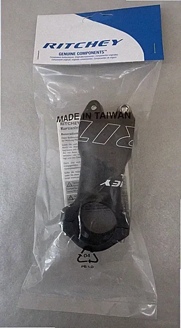 Ritchey PRD19201 70 Bar Clamp 31.8mm Diameter Black Aluminum Trail Stem