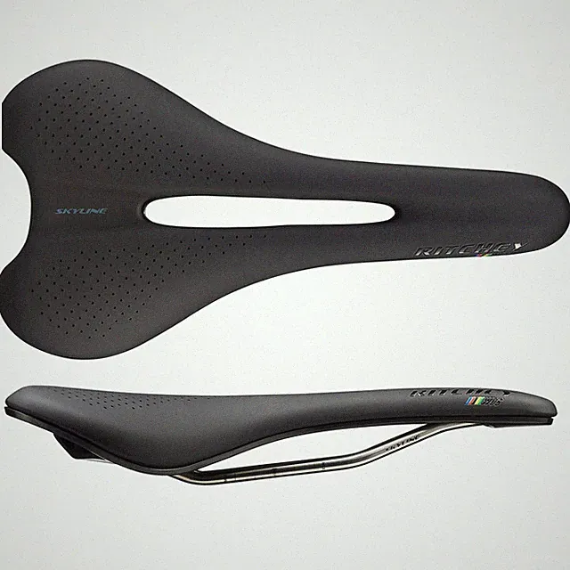 Ritchey Skyline WCS Saddle, Stainless Rail, 145mm Width, Black