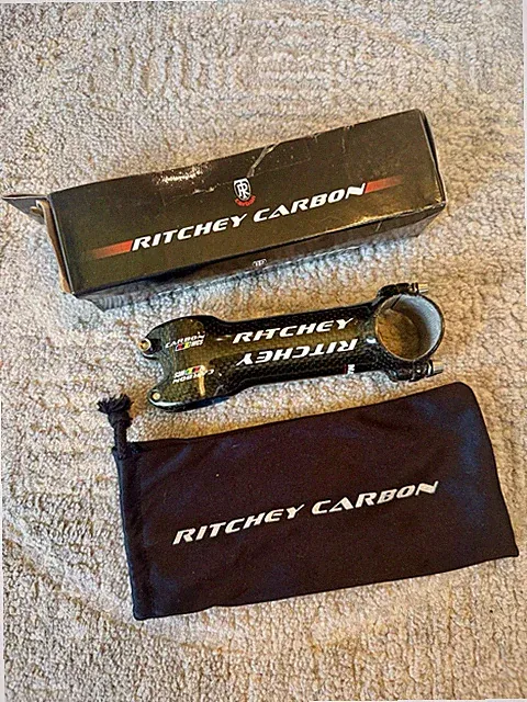 Ritchey WCS Axis 4 Carbon Bicycle Stem, 110mm, 6° Rise/Drop, Threadless, 121g